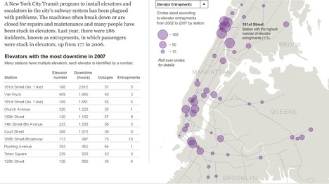 Map Of New York Subway. The New York Times (Mon.,